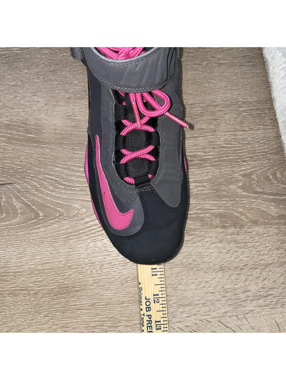 Nike Air Griffey Max 1 GS Black Gray Pink Retro Sneakers Ken Griffey Jr. Sz 5.5Y